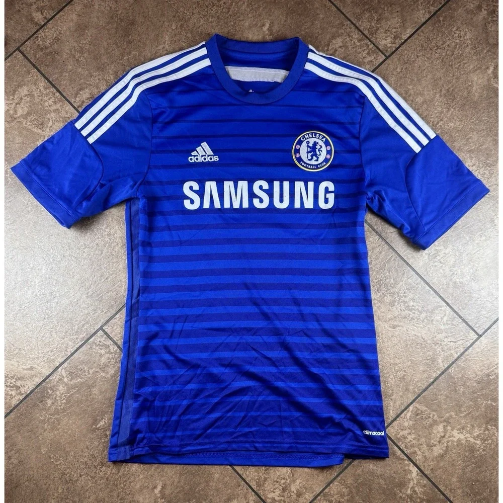 Adidas Chelsea FC 2013-14 Home Jersey Blue Samsung Soccer Shirt Mens Sz M Z27633